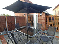Enclosed Patio and BBQ area